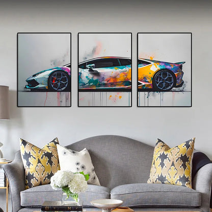 Supercar Posters Canvas Art
