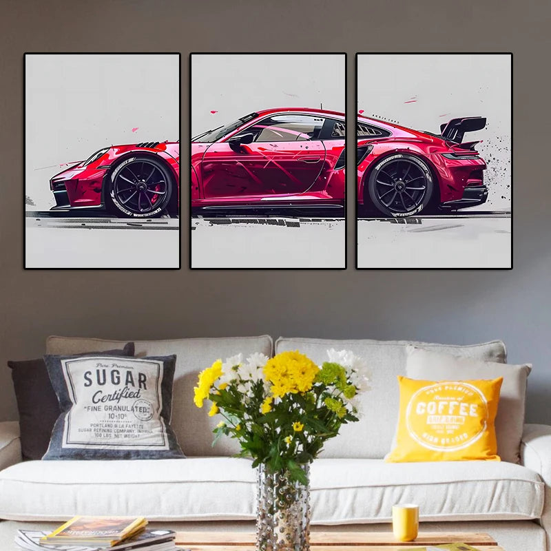 Supercar Posters Canvas Art