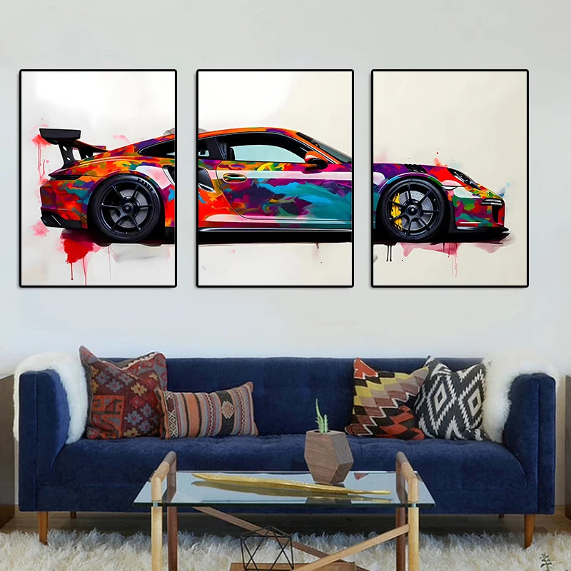 Supercar Posters Canvas Art