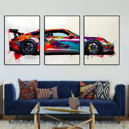 Supercar Posters Canvas Art