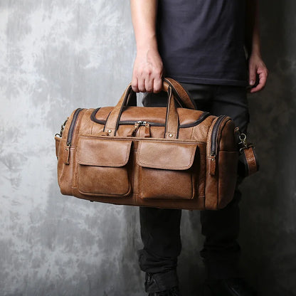 Vintage Leather Travel Companion