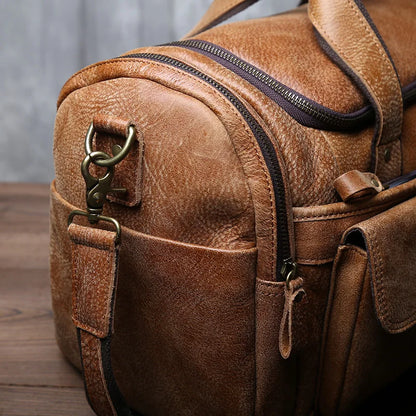 Vintage Leather Travel Companion