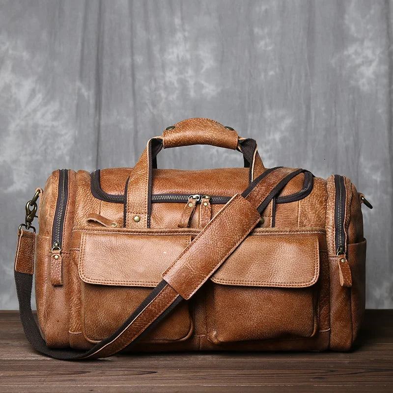 Vintage Leather Travel Companion