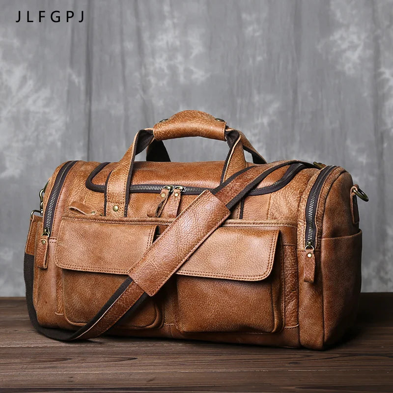 Vintage Leather Travel Companion